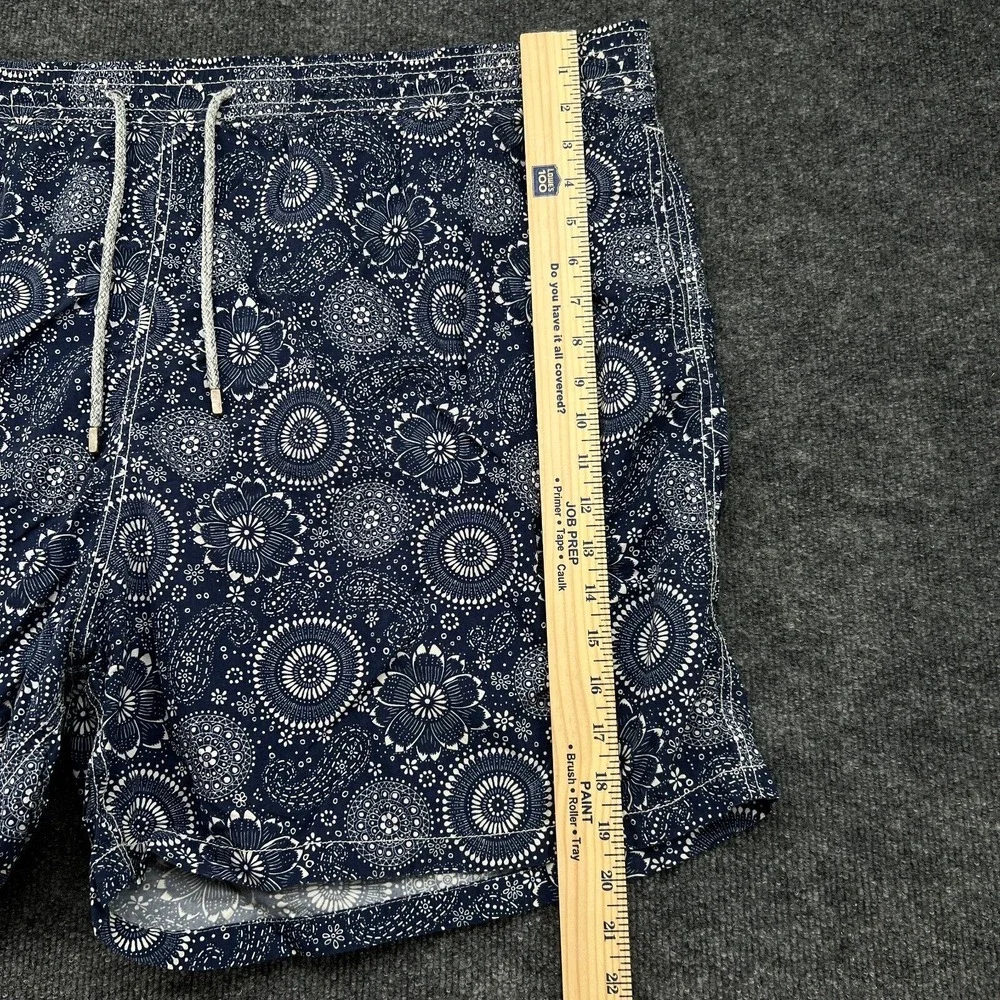 Vilebrequin Men's Swim Trunks Colorful Size 6XL Blue Geometric ***FLAWS***